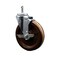 Service Caster 6 High Temp Phenolic Wheel Swivel 7/16'' Grip Ring Stem Caster Brake SCC-GR20S615-PHRHT-TLB-716138 - alternate 1